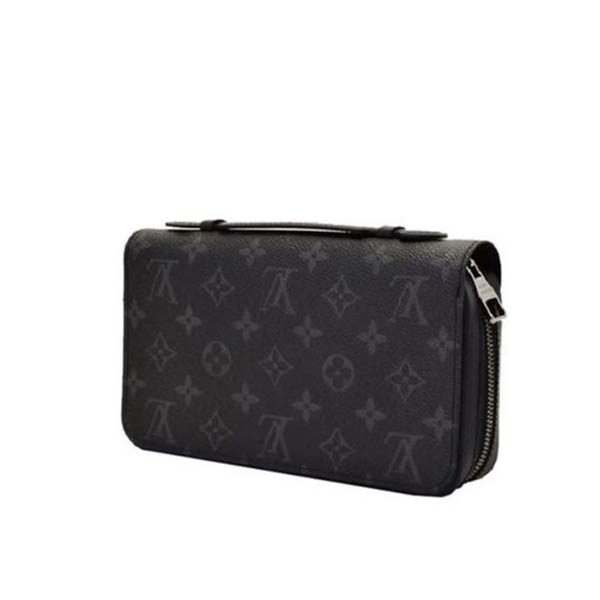 Louis Vuitton Zippy XL Eclipse 黑經典花紋多功能長夾